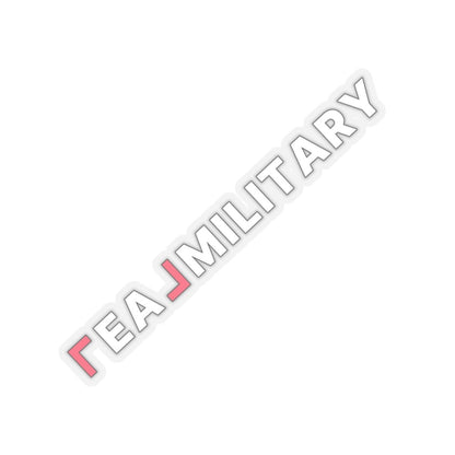 REAL Military Contrast Logo Sticker (Coral) Stickers - Paper products | ShirtyAgents