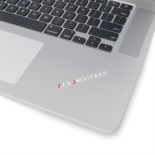 REAL Military Contrast Logo Sticker (Coral) Stickers - Paper products | ShirtyAgents