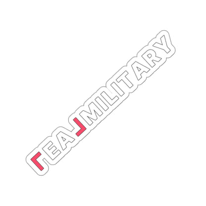 REAL Military Contrast Logo Sticker (Coral) Stickers - Paper products | ShirtyAgents