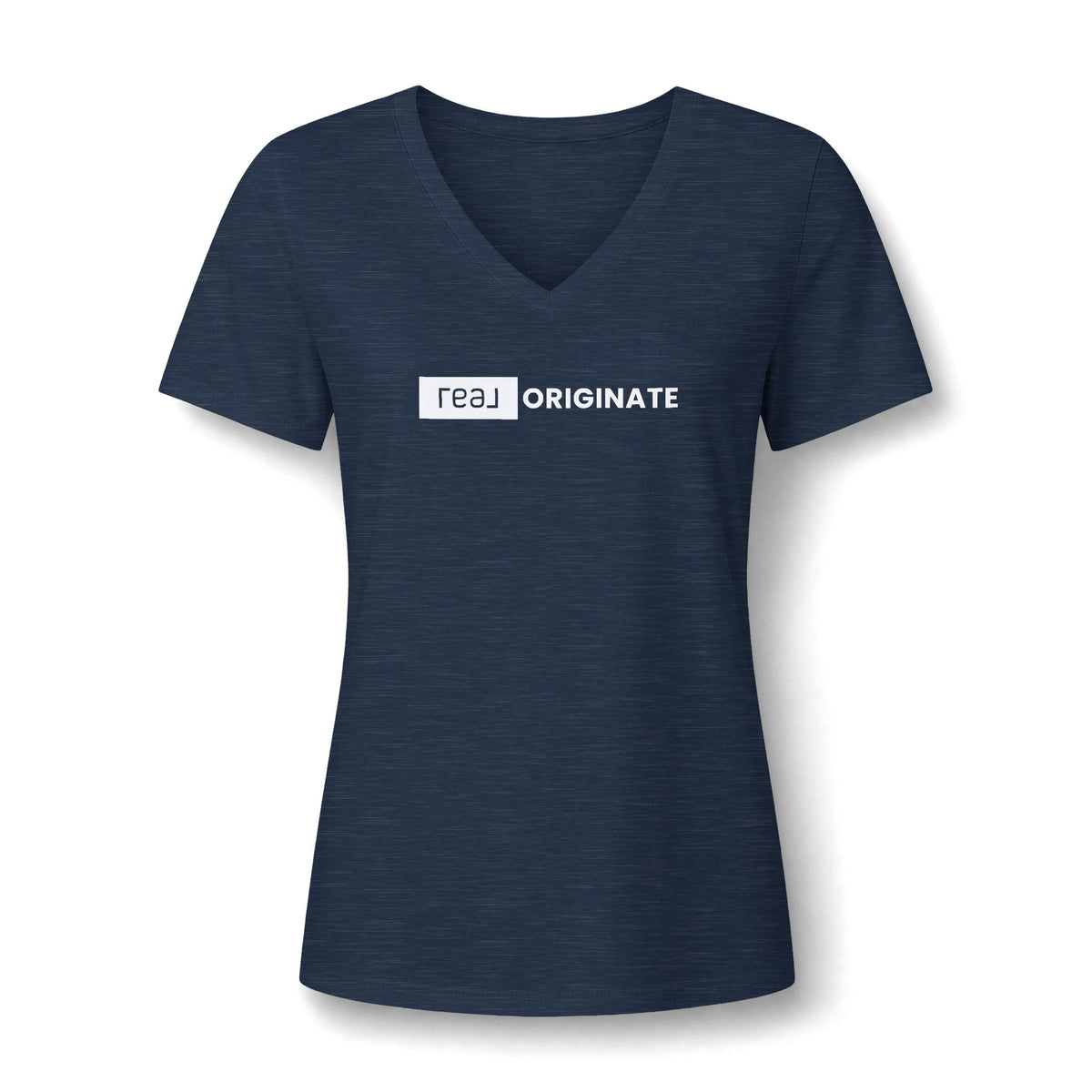 REAL Originate Mortgage | Relaxed V-Neck Tee - T-Shirt | ShirtyAgents