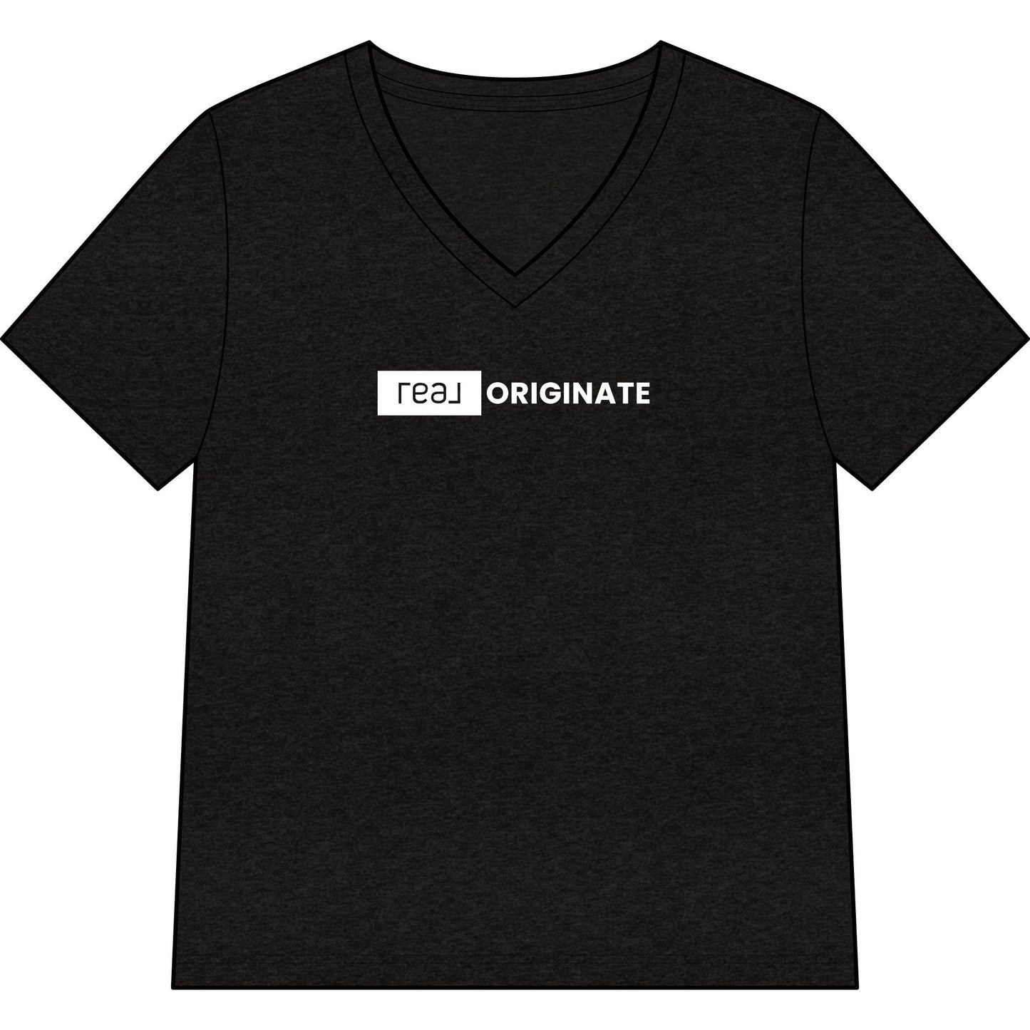 REAL Originate Mortgage | Relaxed V - Neck Tee - T-Shirt | ShirtyAgents