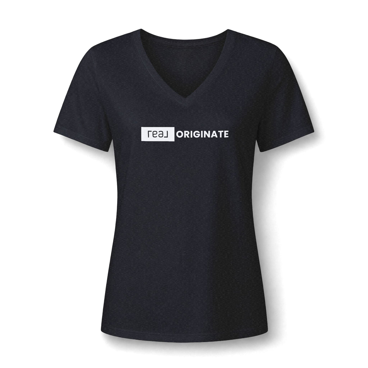 REAL Originate Mortgage | Relaxed V-Neck Tee - T-Shirt | ShirtyAgents