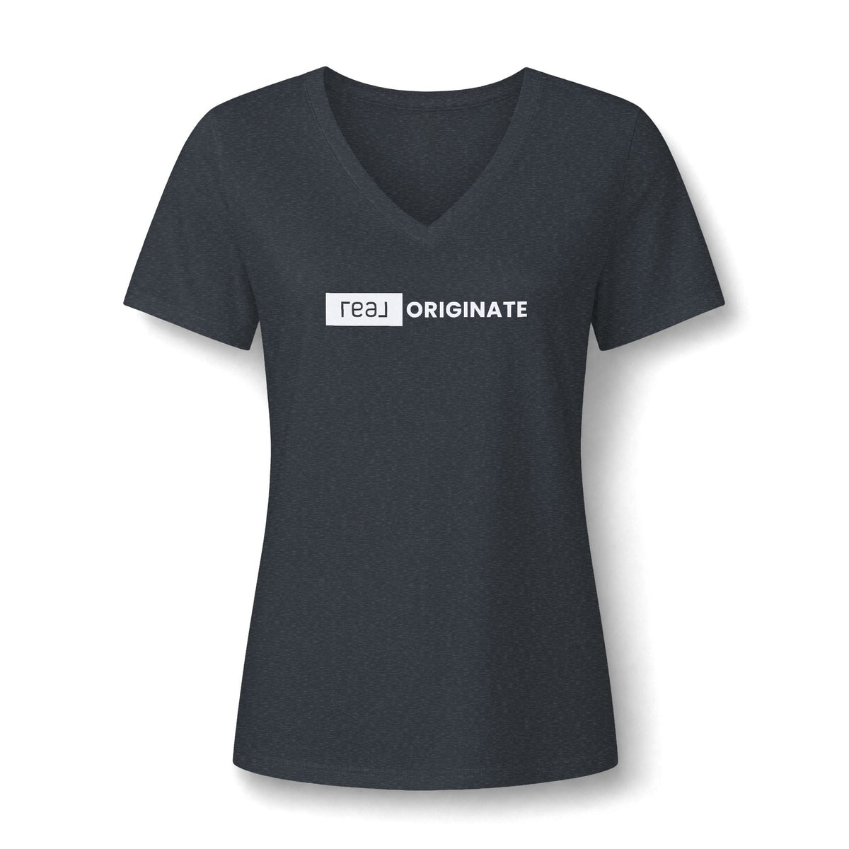 REAL Originate Mortgage | Relaxed V-Neck Tee - T-Shirt | ShirtyAgents