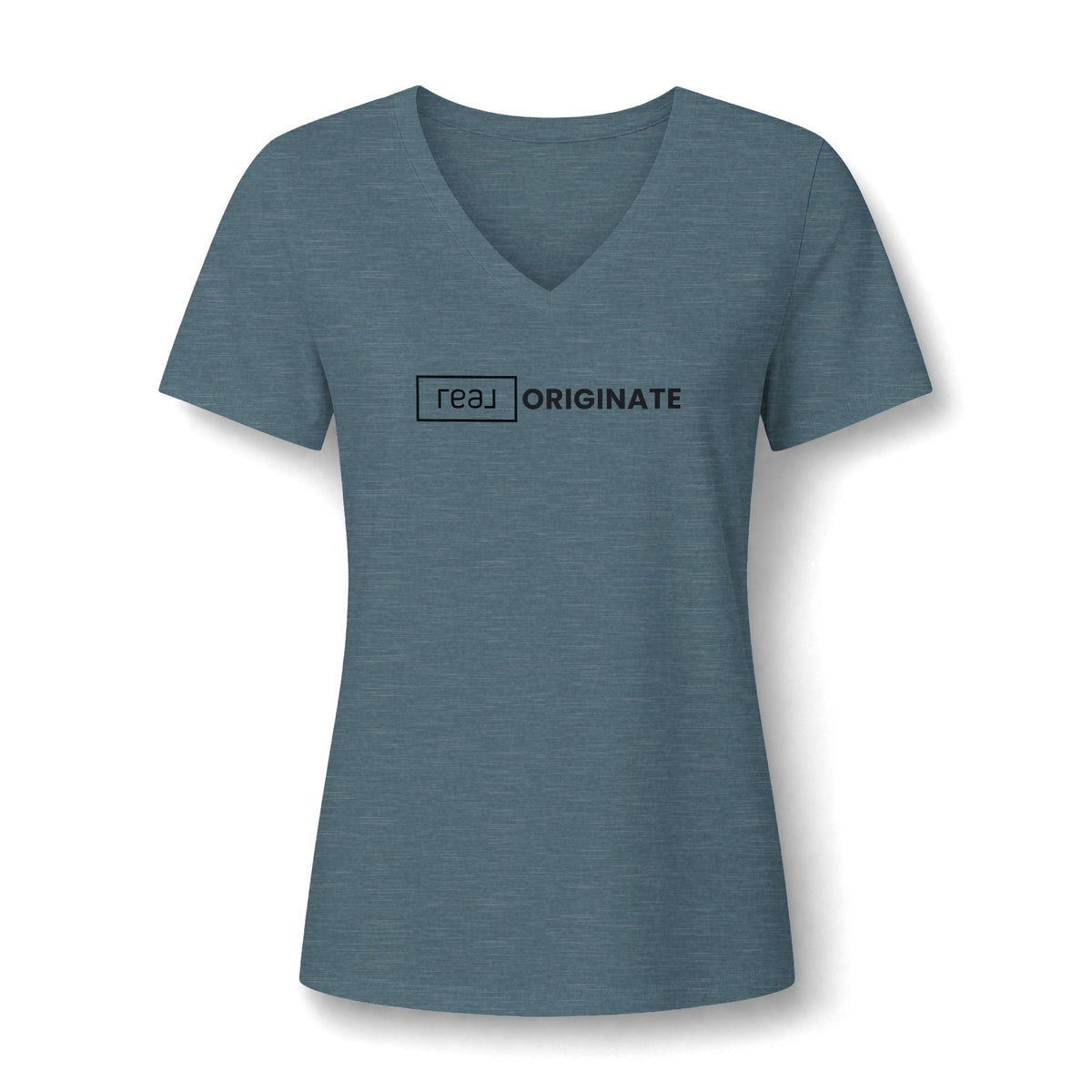 REAL Originate Mortgage | Relaxed V-Neck Tee - T-Shirt | ShirtyAgents