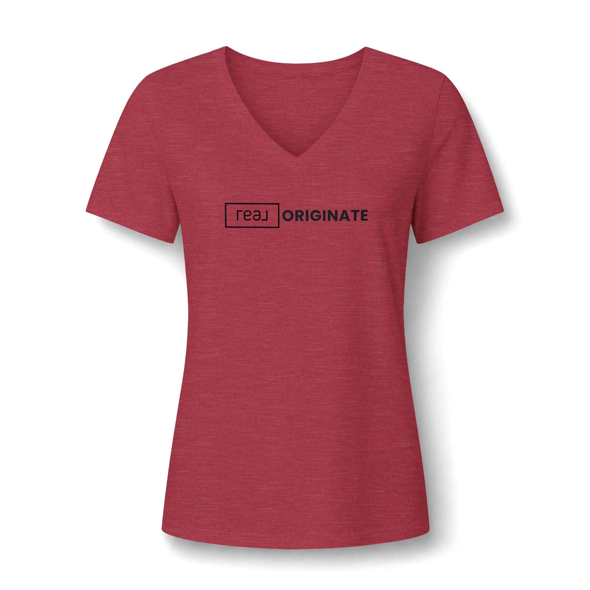 REAL Originate Mortgage | Relaxed V-Neck Tee - T-Shirt | ShirtyAgents