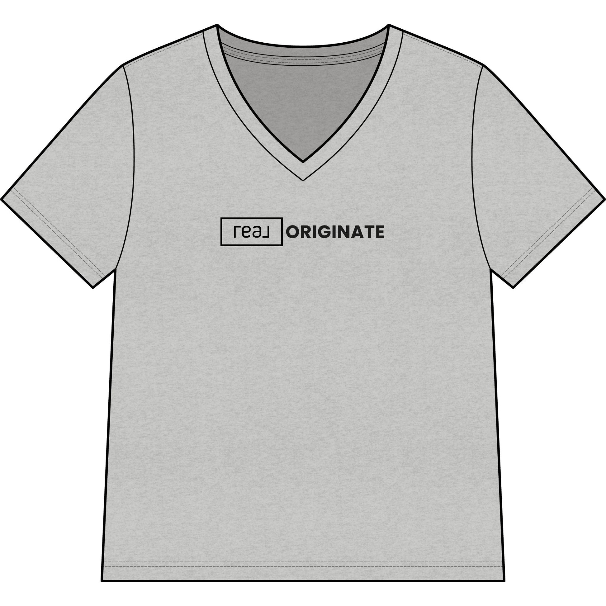 REAL Originate Mortgage | Relaxed V - Neck Tee - T-Shirt | ShirtyAgents