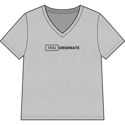 REAL Originate Mortgage | Relaxed V - Neck Tee - T-Shirt | ShirtyAgents