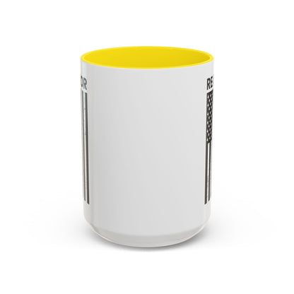 Realtor Black & White Distressed Flag Coffee Mug - Mug | ShirtyAgents