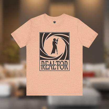 Realtor: Licensed to Sell – Woman with Key T-Shirt - T-Shirt | ShirtyAgents