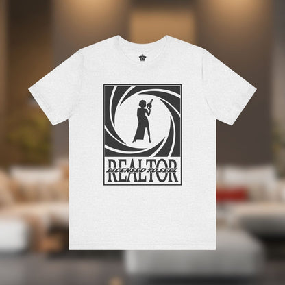 Realtor: Licensed to Sell – Woman with Key T-Shirt - T-Shirt | ShirtyAgents