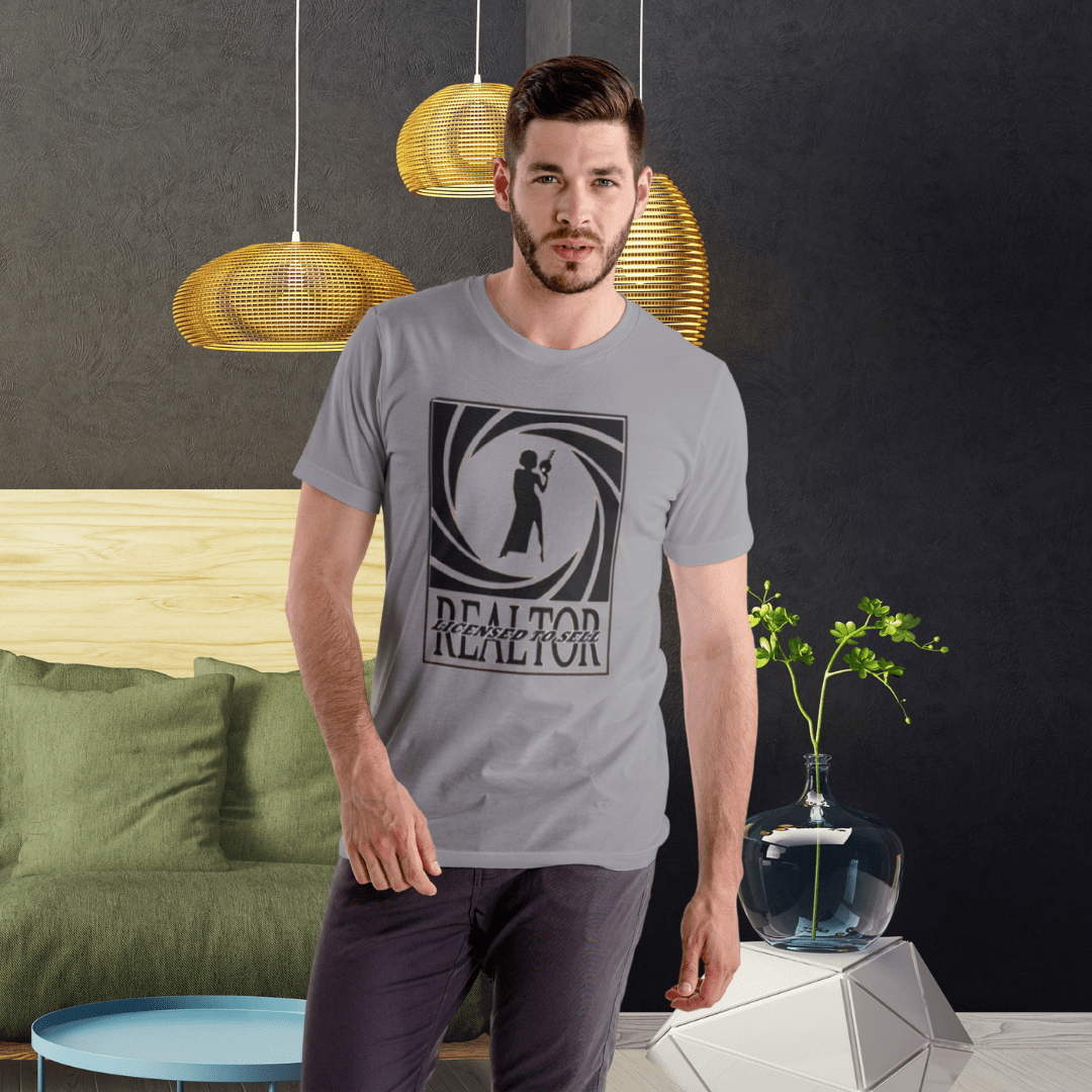 Realtor: Licensed to Sell – Woman with Key T-Shirt - T-Shirt | ShirtyAgents