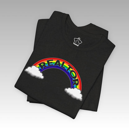 Realtor Pride Rainbow – Unisex Jersey Tee - T-Shirt | ShirtyAgents