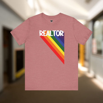 Realtor Rainbow Triangle Tshirt - T-Shirt | ShirtyAgents