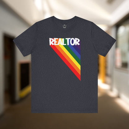 Realtor Rainbow Triangle Tshirt - T-Shirt | ShirtyAgents