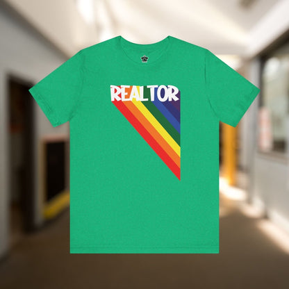Realtor Rainbow Triangle Tshirt - T-Shirt | ShirtyAgents