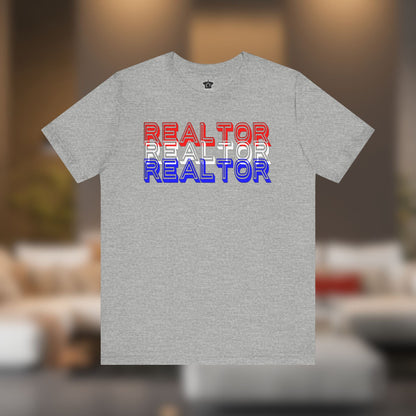 Realtor Red White & Blue T-Shirt - T-Shirt | ShirtyAgents