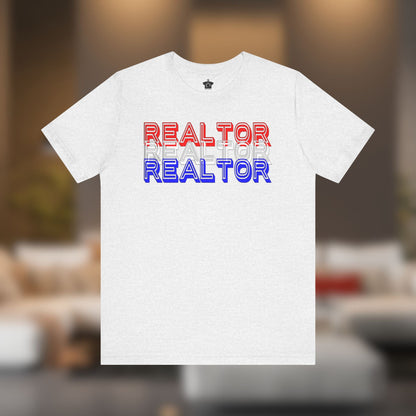 Realtor Red White & Blue T-Shirt - T-Shirt | ShirtyAgents