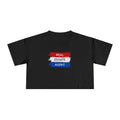 Red White Blue Stripes Real Estate Agent | Women's Crop Tee - T-Shirt | ShirtyAgents
