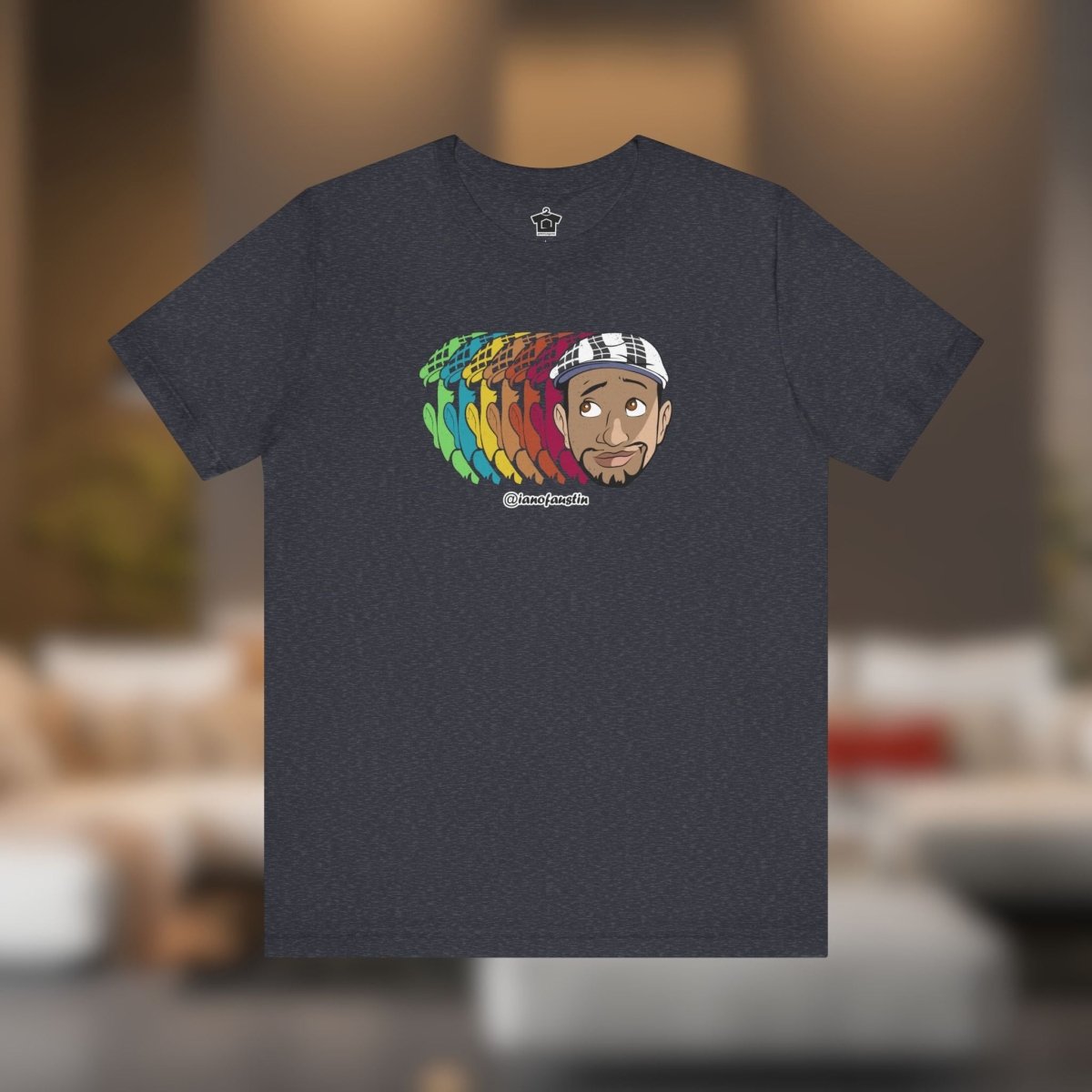 Retro Repeat Head Logo ianofaustin - T-Shirt | ShirtyAgents