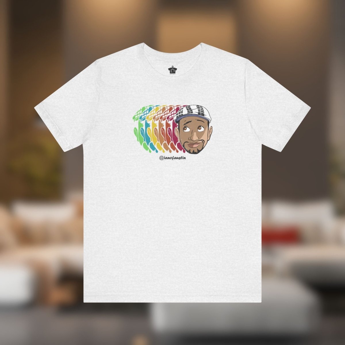 Retro Repeat Head Logo ianofaustin - T-Shirt | ShirtyAgents