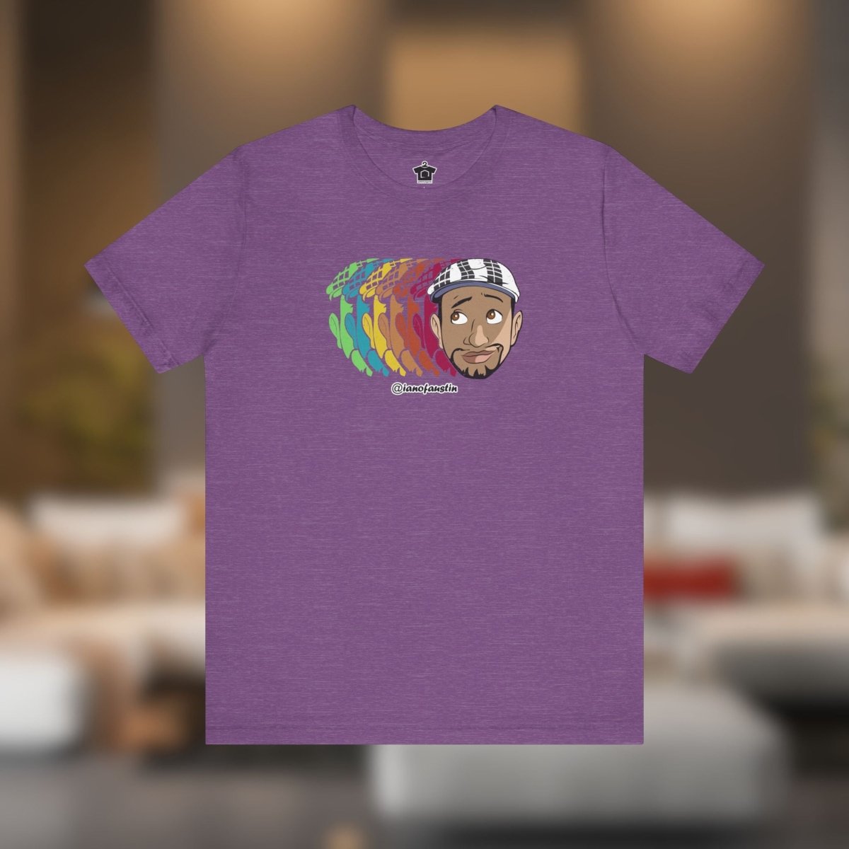 Retro Repeat Head Logo ianofaustin - T-Shirt | ShirtyAgents