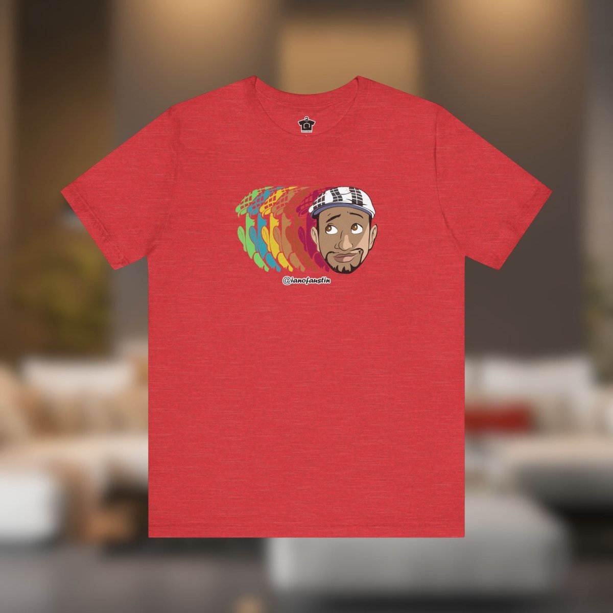 Retro Repeat Head Logo ianofaustin - T-Shirt | ShirtyAgents