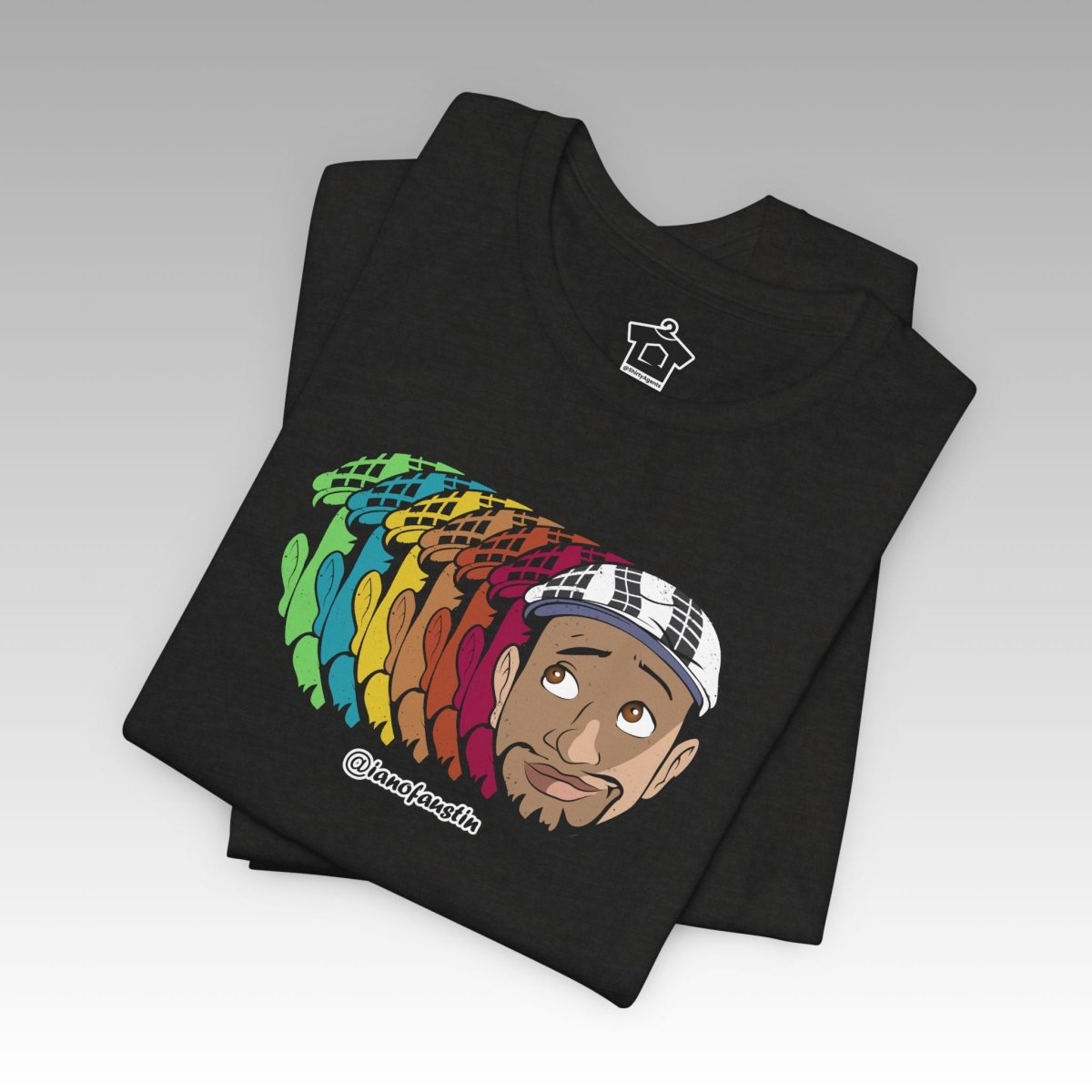 Retro Repeat Head Logo ianofaustin - T-Shirt | ShirtyAgents