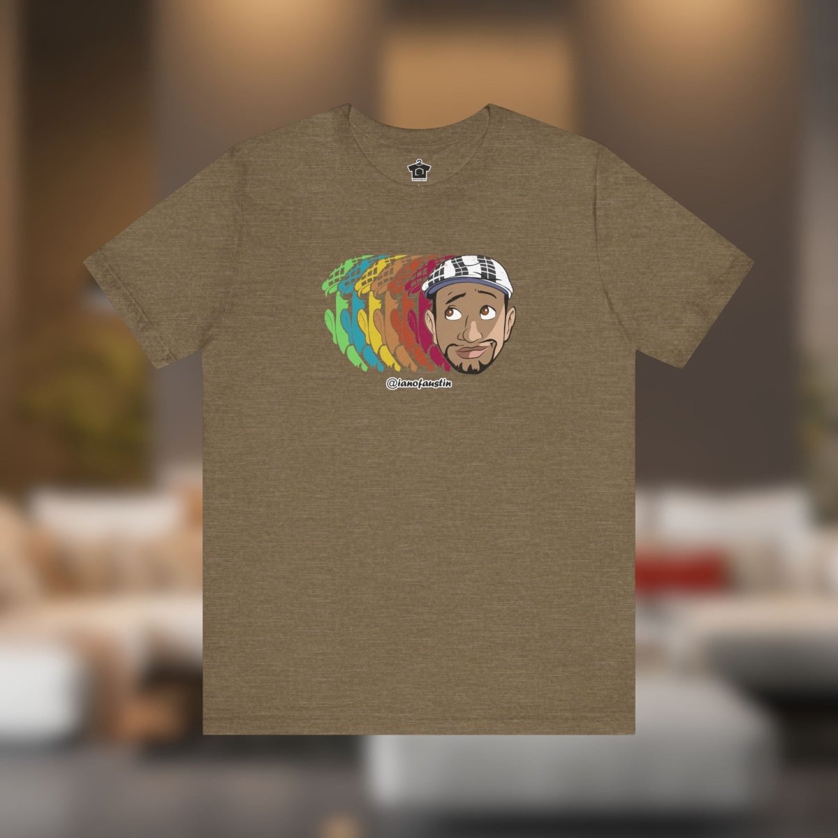 Retro Repeat Head Logo ianofaustin - T-Shirt | ShirtyAgents