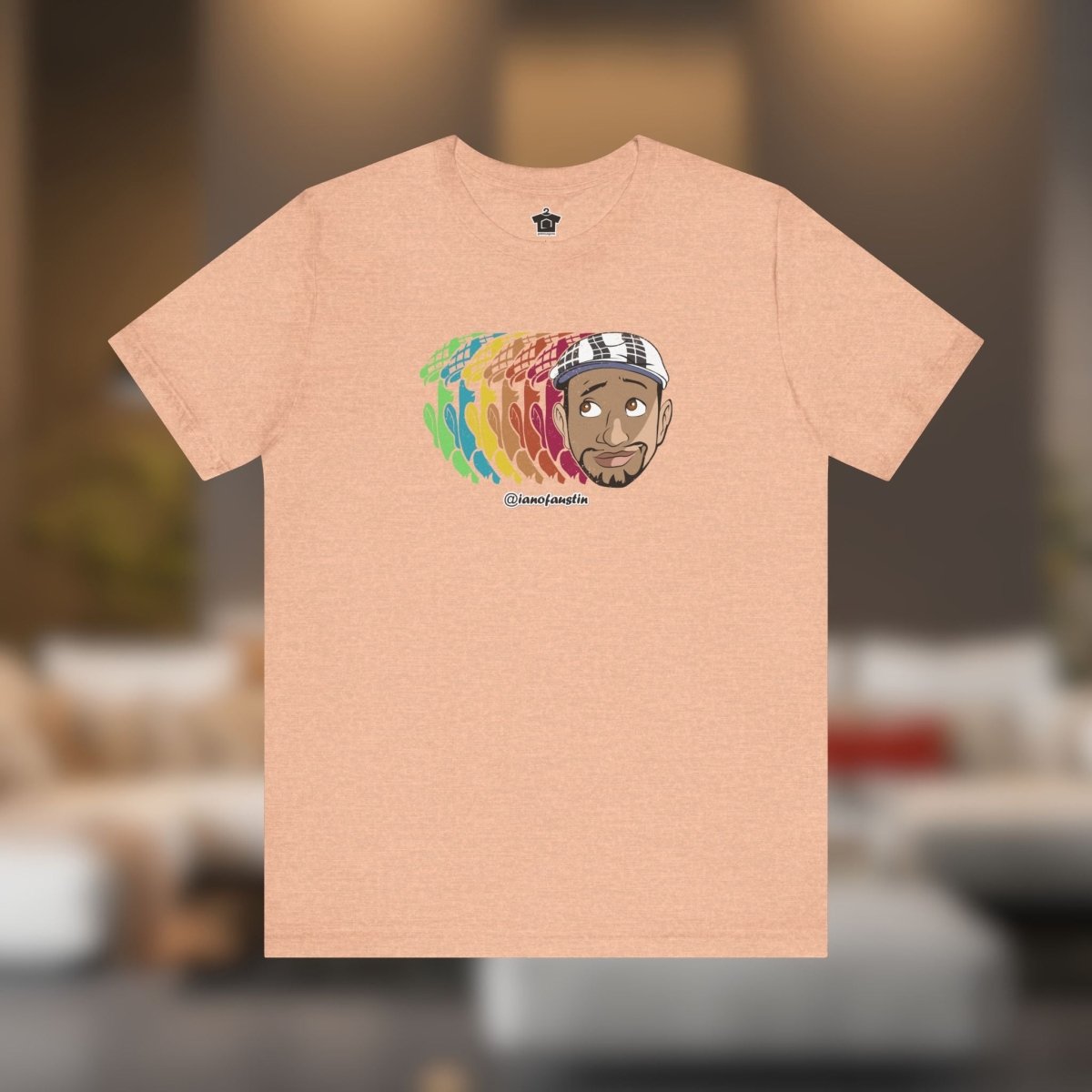 Retro Repeat Head Logo ianofaustin - T-Shirt | ShirtyAgents