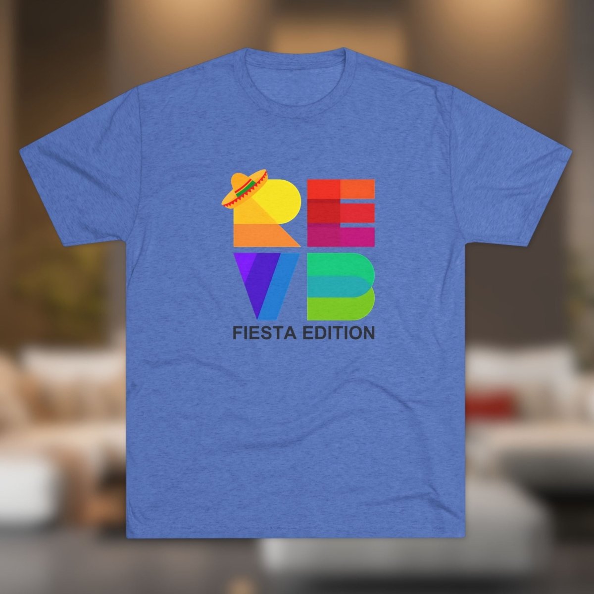 REVB Cubed Big Fiesta Edition Tri - Blend Tee - T-Shirt | ShirtyAgents