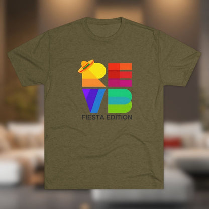 REVB Cubed Big Fiesta Edition Tri - Blend Tee - T-Shirt | ShirtyAgents