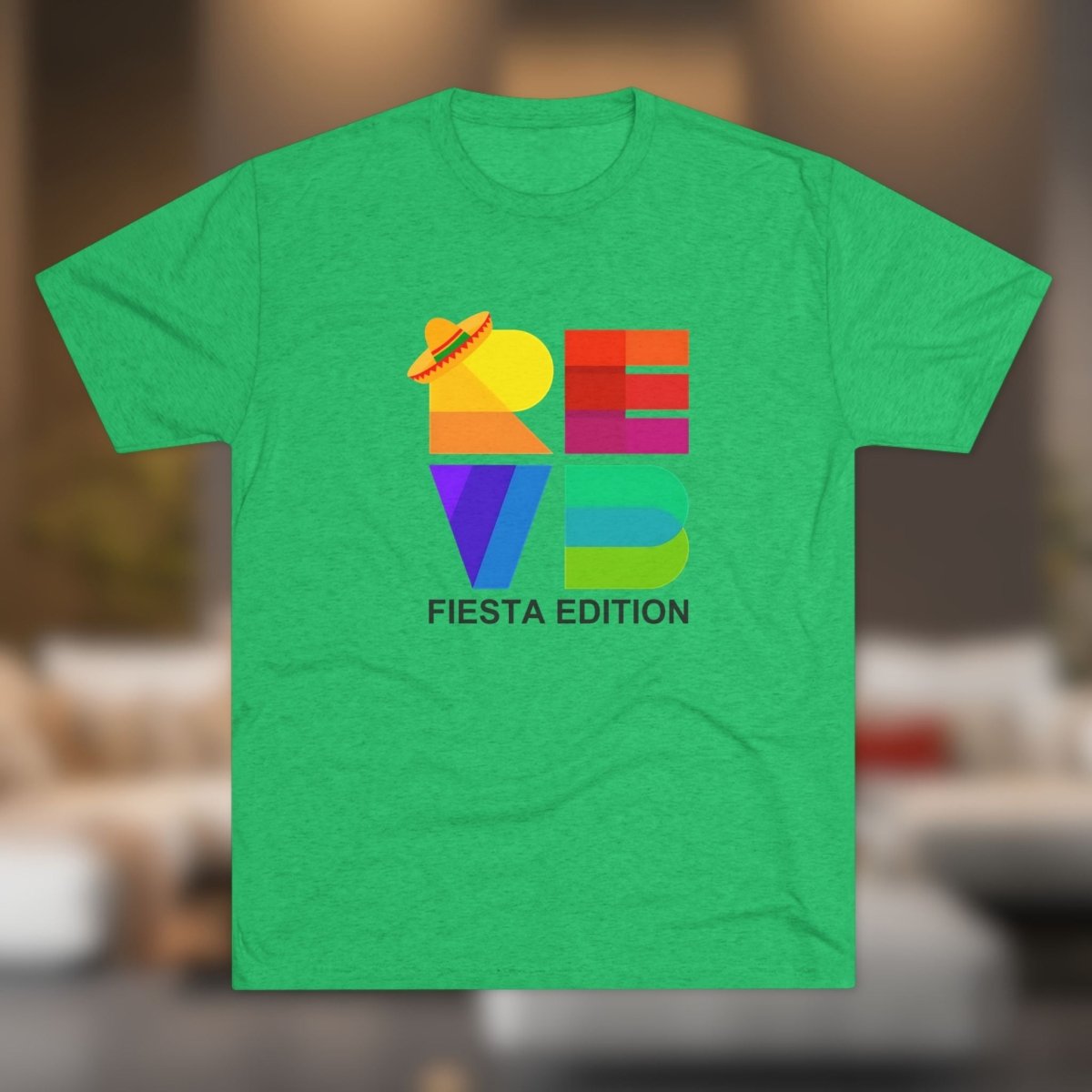 REVB Cubed Big Fiesta Edition Tri - Blend Tee - T-Shirt | ShirtyAgents