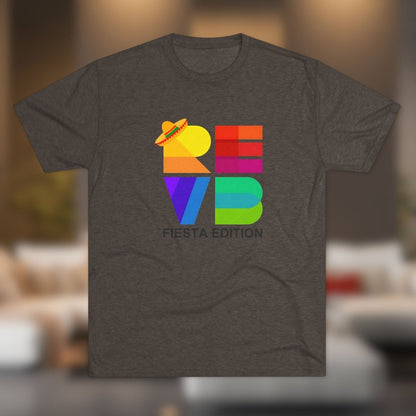 REVB Cubed Big Fiesta Edition Tri - Blend Tee - T-Shirt | ShirtyAgents