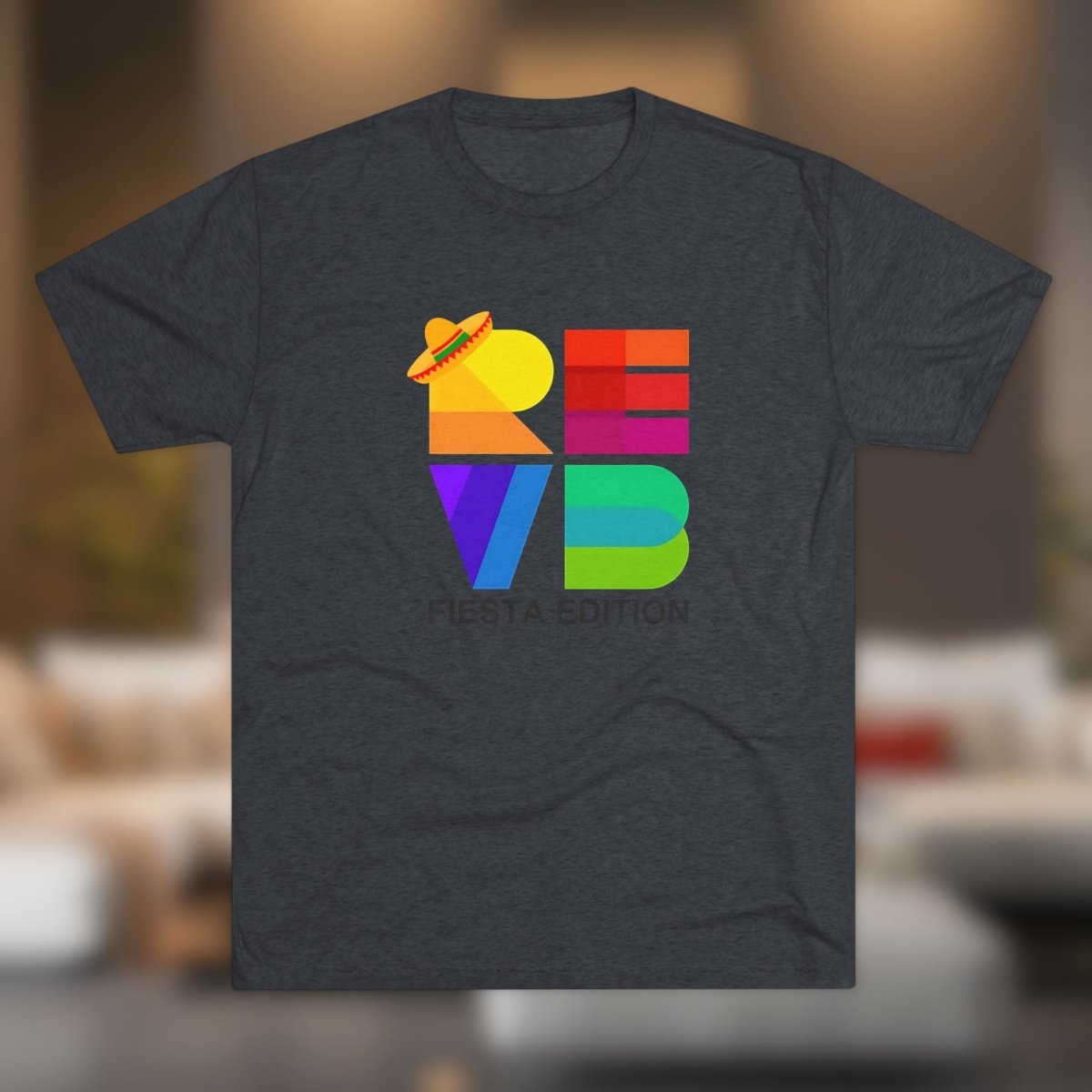 REVB Cubed Big Fiesta Edition Tri - Blend Tee - T-Shirt | ShirtyAgents