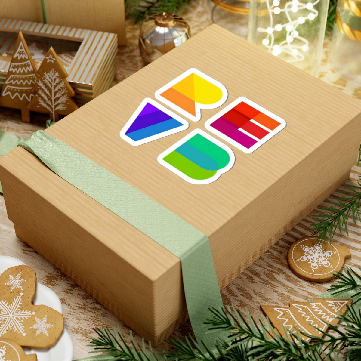 REVB Square Color Pop Stickers - Paper products | ShirtyAgents