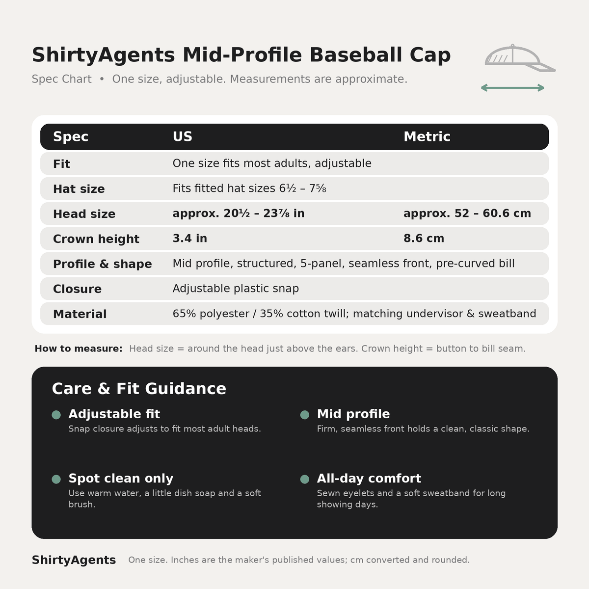 Sfere Brandmark Logo | Embroidered Cap - Hat | ShirtyAgents