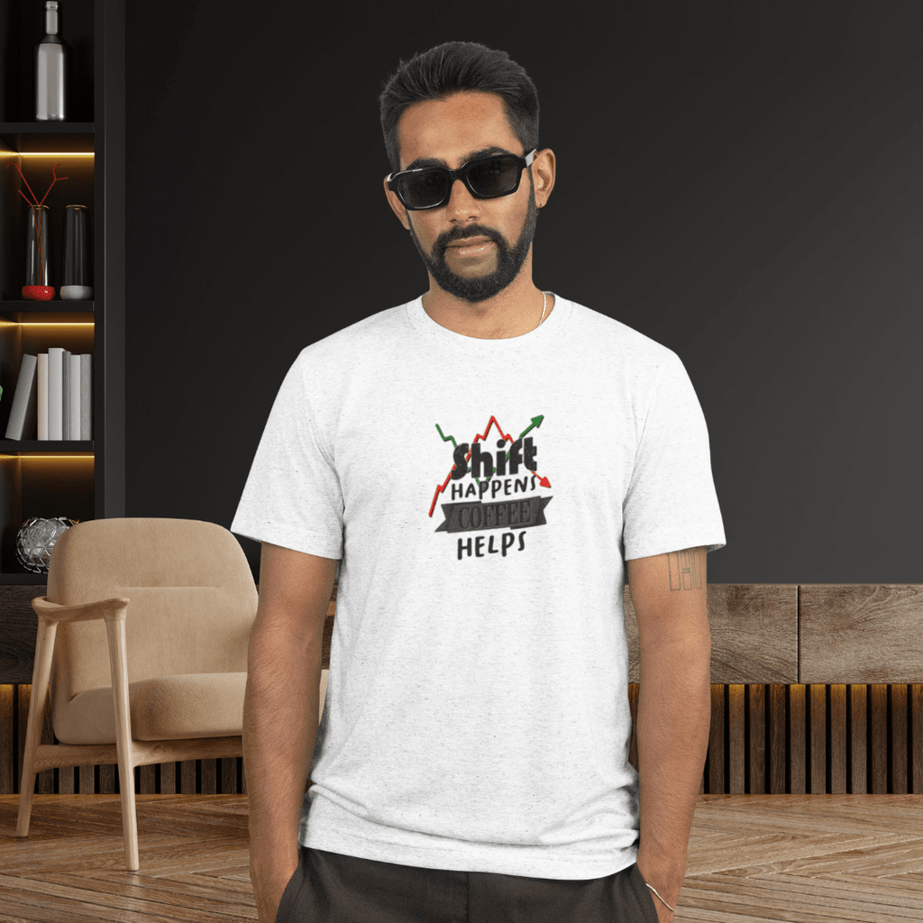 Shift Happens, Coffee Helps – Unisex Jersey Tee - T-Shirt | ShirtyAgents