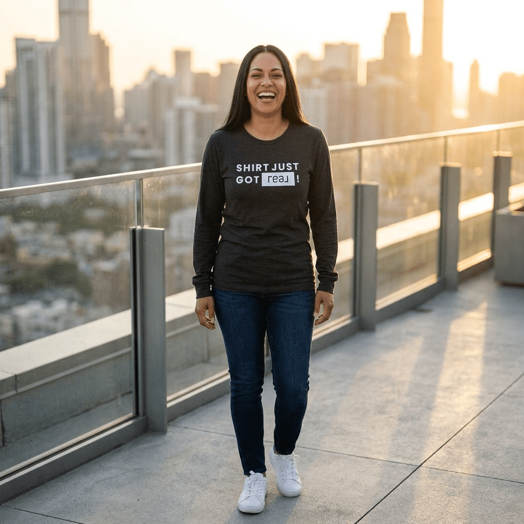 Shirt Just Got REAL | Long Sleeve Tee - Long - sleeve | ShirtyAgents