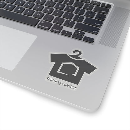 ShirtyRealtor Logo Sticker (Black) - Paper products | ShirtyAgents