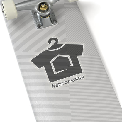 ShirtyRealtor Logo Sticker (Black) - Paper products | ShirtyAgents