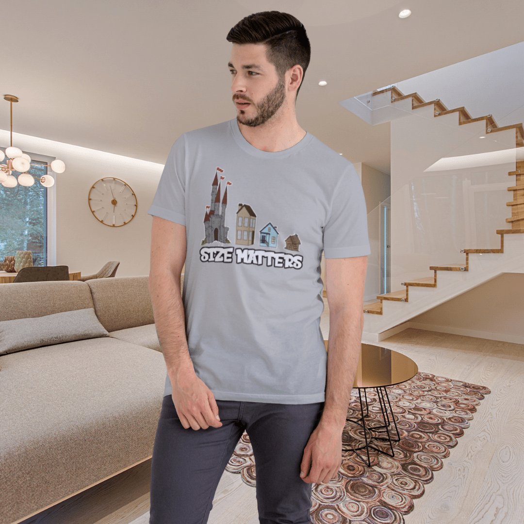 Size Matters – The Real Estate Perspective Tee - T-Shirt | ShirtyAgents