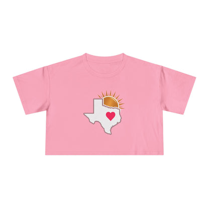 Sun City Savvy Logo | Women's Crop Tee - T-Shirt | ShirtyAgents