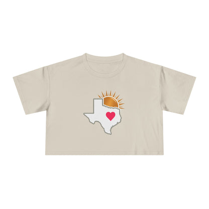 Sun City Savvy Logo | Women's Crop Tee - T-Shirt | ShirtyAgents