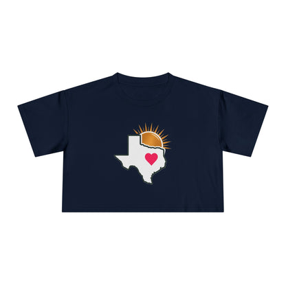 Sun City Savvy Logo | Women's Crop Tee - T-Shirt | ShirtyAgents