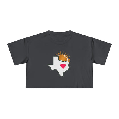 Sun City Savvy Logo | Women's Crop Tee - T-Shirt | ShirtyAgents