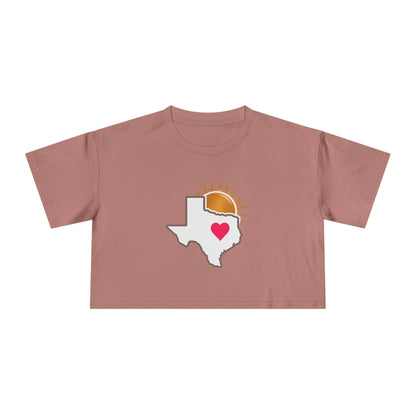 Sun City Savvy Logo | Women's Crop Tee - T-Shirt | ShirtyAgents