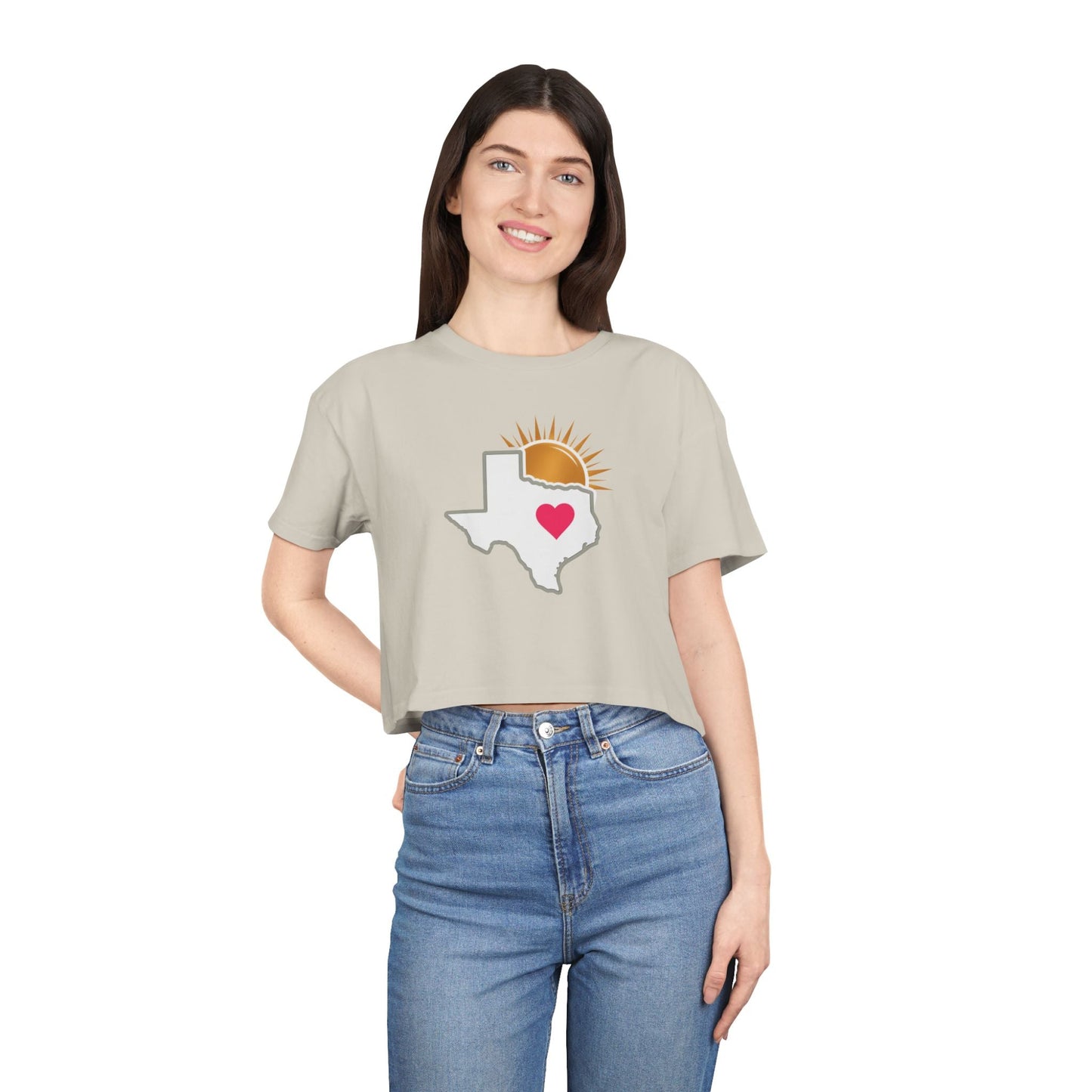 Sun City Savvy Logo | Women's Crop Tee - T-Shirt | ShirtyAgents