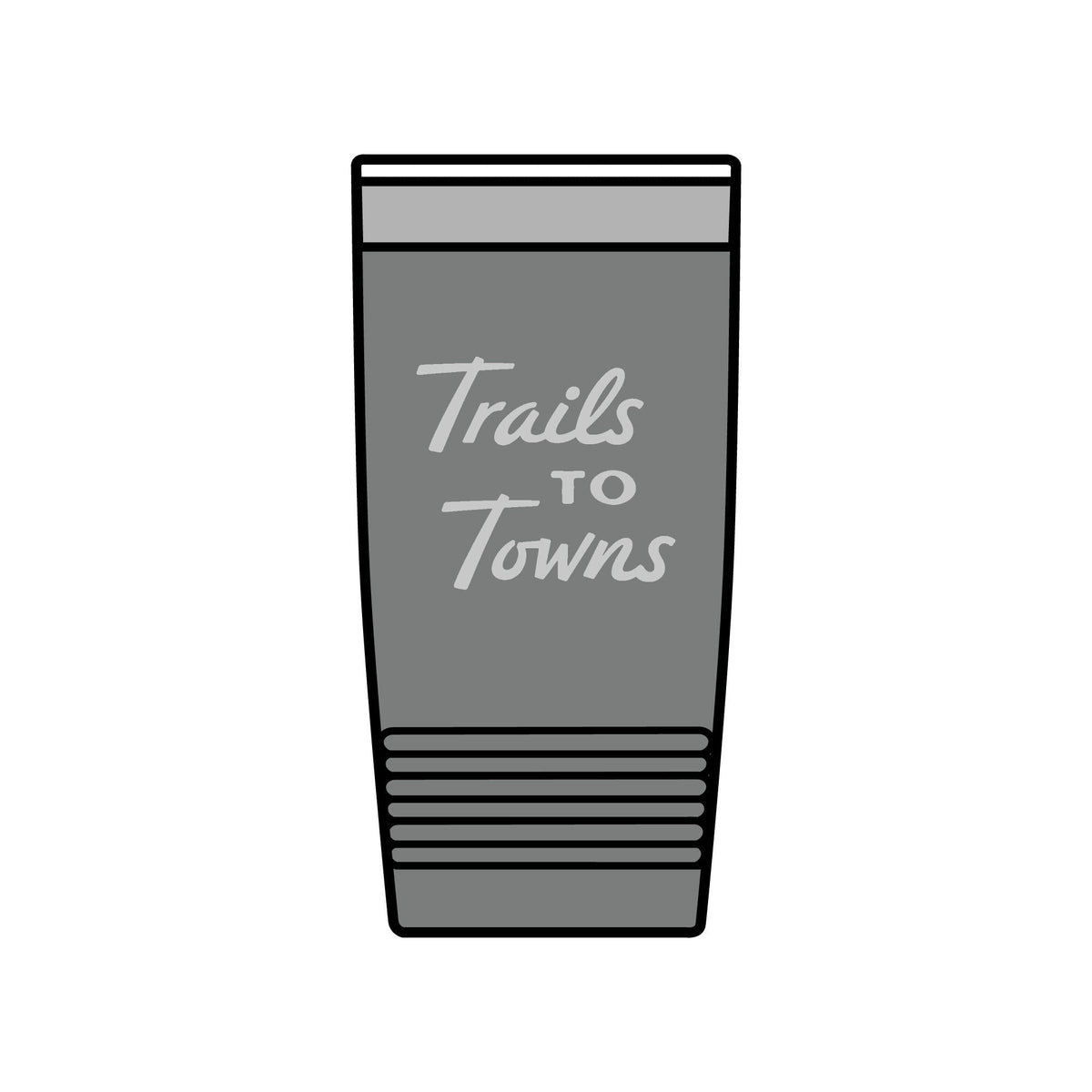 Trails to Towns by Greg Goad | 20oz Insulated Tumbler, Engraved - Mug | ShirtyAgents