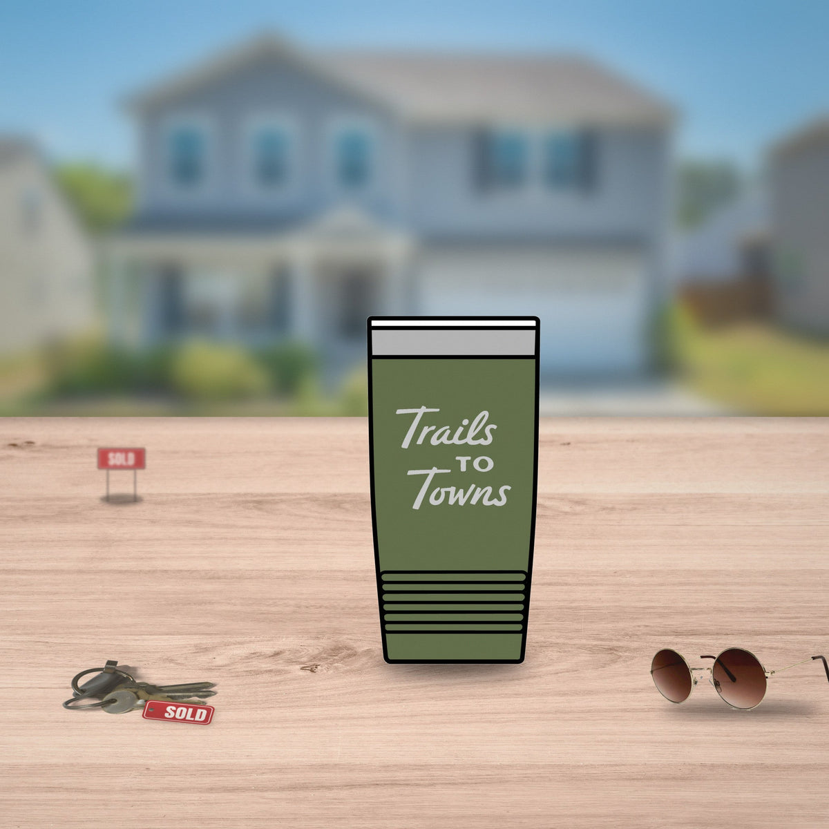 Trails to Towns by Greg Goad | 20oz Insulated Tumbler, Engraved - Mug | ShirtyAgents