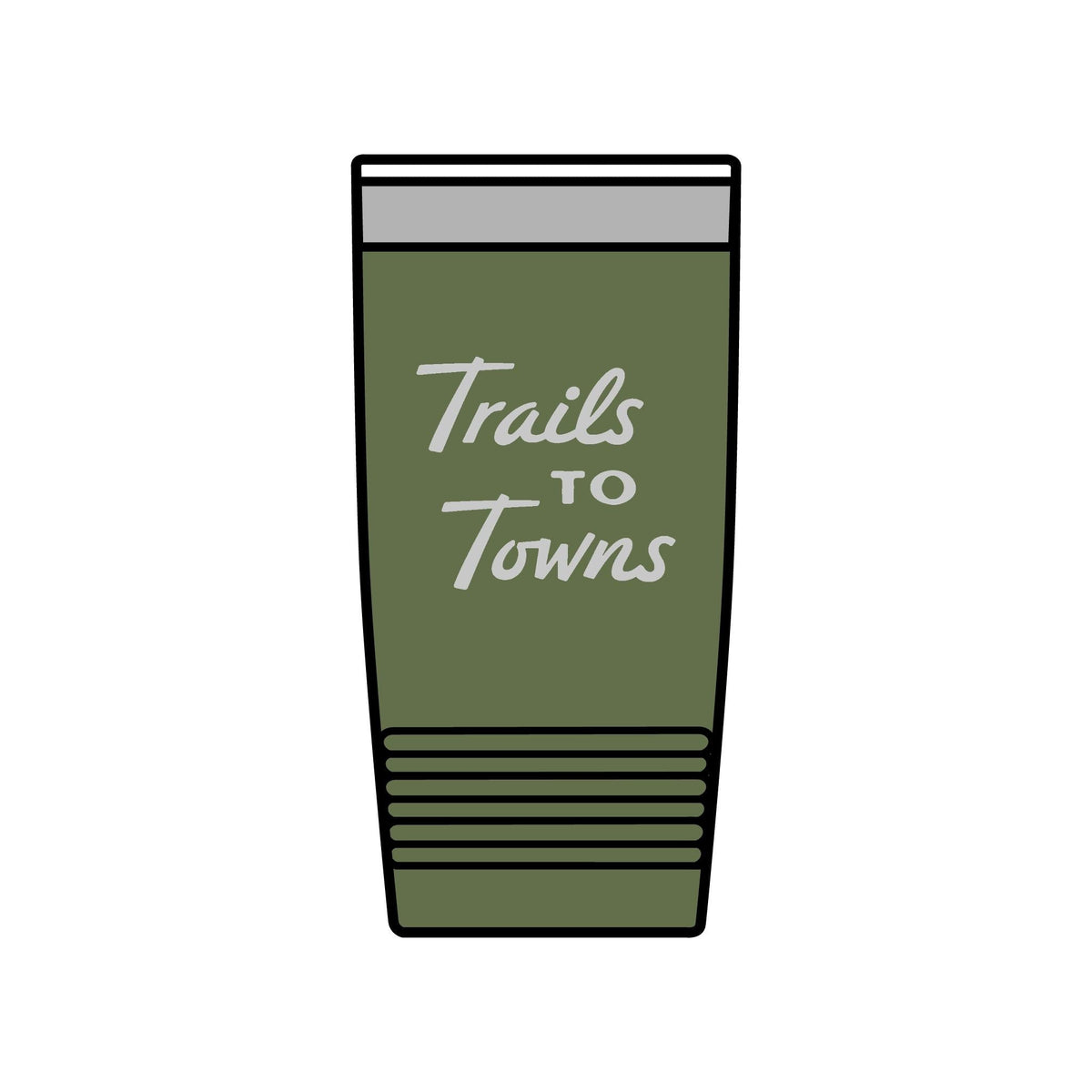 Trails to Towns by Greg Goad | 20oz Insulated Tumbler, Engraved - Mug | ShirtyAgents